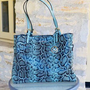 NWT Michael Kors snake print embossed leather bag